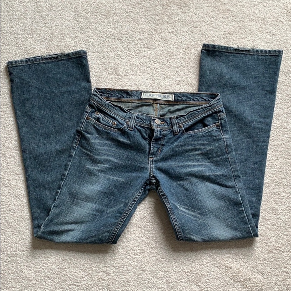 Vintage Express Faded Bootcut / Flare Jeans SZ 4